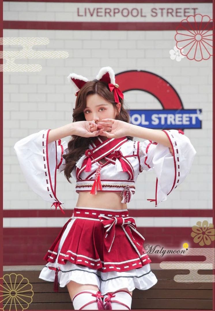 Malymoon /マリームーン【五木あきらコラボ】巫女キツネ