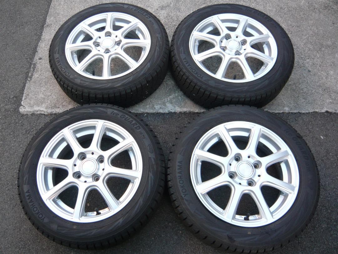 送料込☆中古ヨコハマアイスガードiG70☆155/65R14☆スタッドレスセット