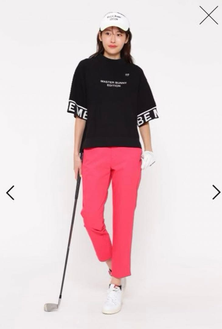 新品マスターバニー★2WAYストレッチ高密度ドビーパンツ0ピンク