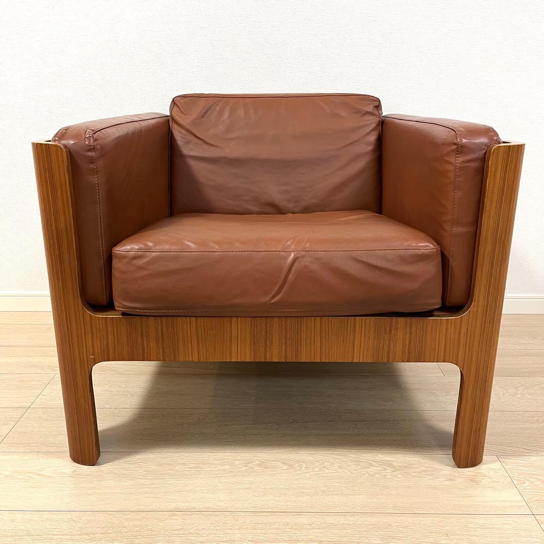 (せ34)天童木工 剣持勇デザイン Hacoチェア 1人掛けソファ イージー