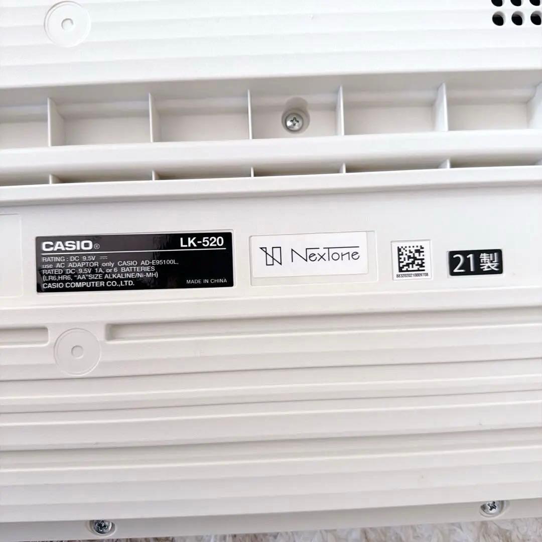 【極美品】2021製Casiotone 光ナビゲーションキーボード LK-520