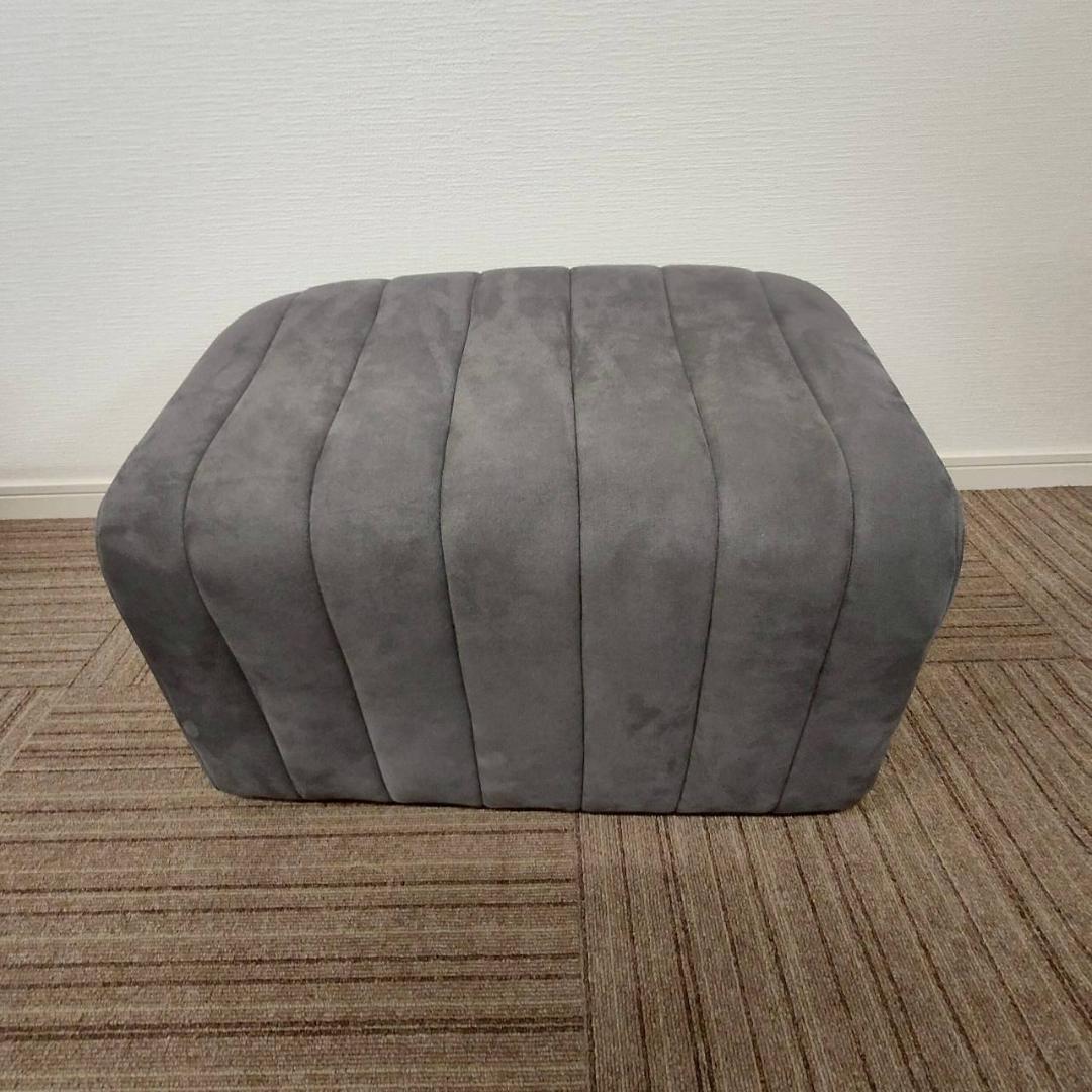 【送料無料】スタイル ソファ ダブルエル(オットマン) グレー