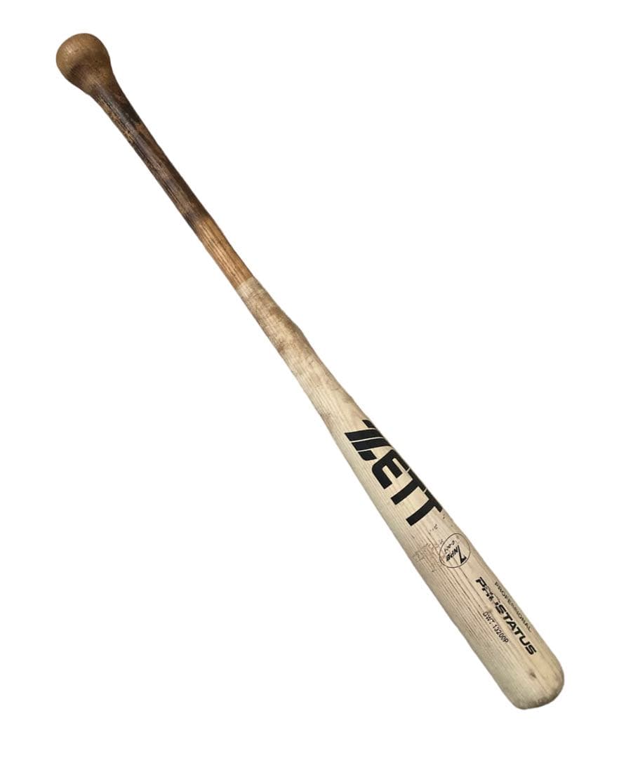 レア　阪神タイガース　プロ野球選手実使用　バット　プロ野球　NPB 白　ZETT