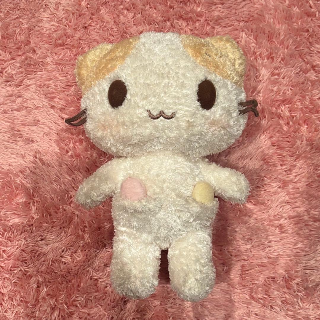 レア　マシュマロみたいなふわふわにゃんこ　ぬいぐるみ　サンリオ　レトロ