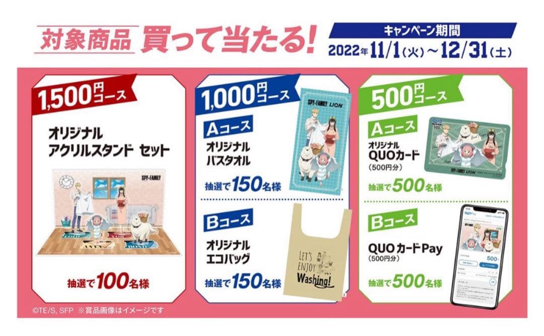 SPY×FAMILY LION オリジナルアクリルスタンドセット 当選品