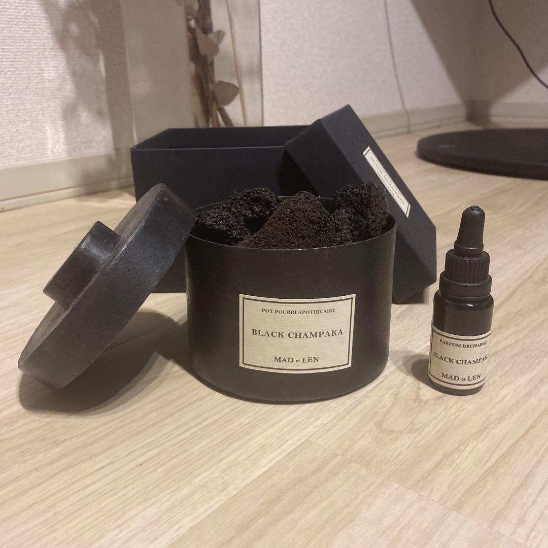 芳香器・アロマポット・アロマストーン MAD et LEN BLACK CHAMPAKA