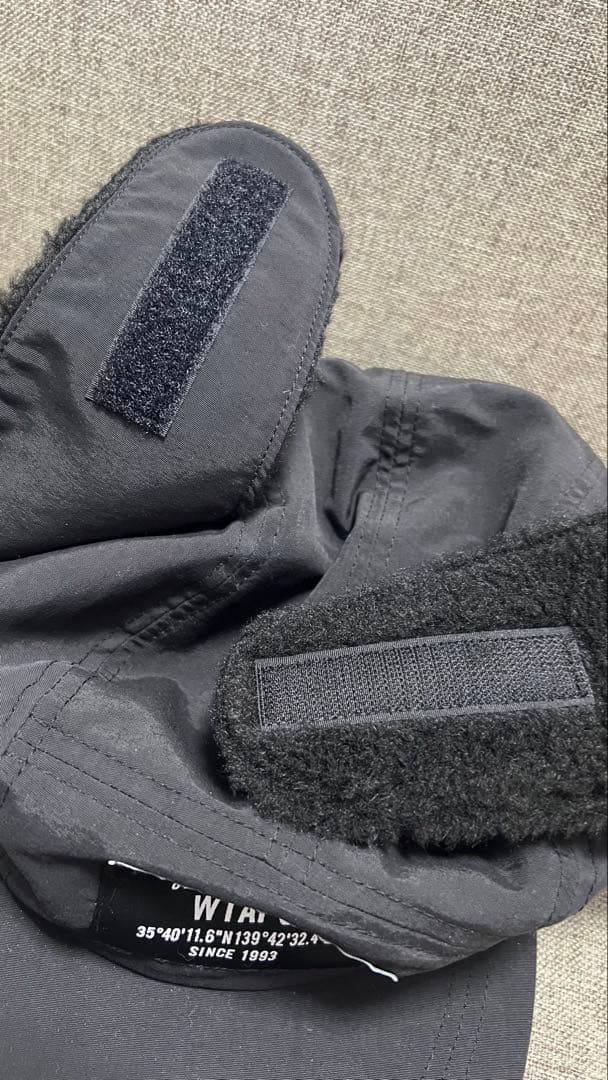 WTAPS ブラック フライトキャップ