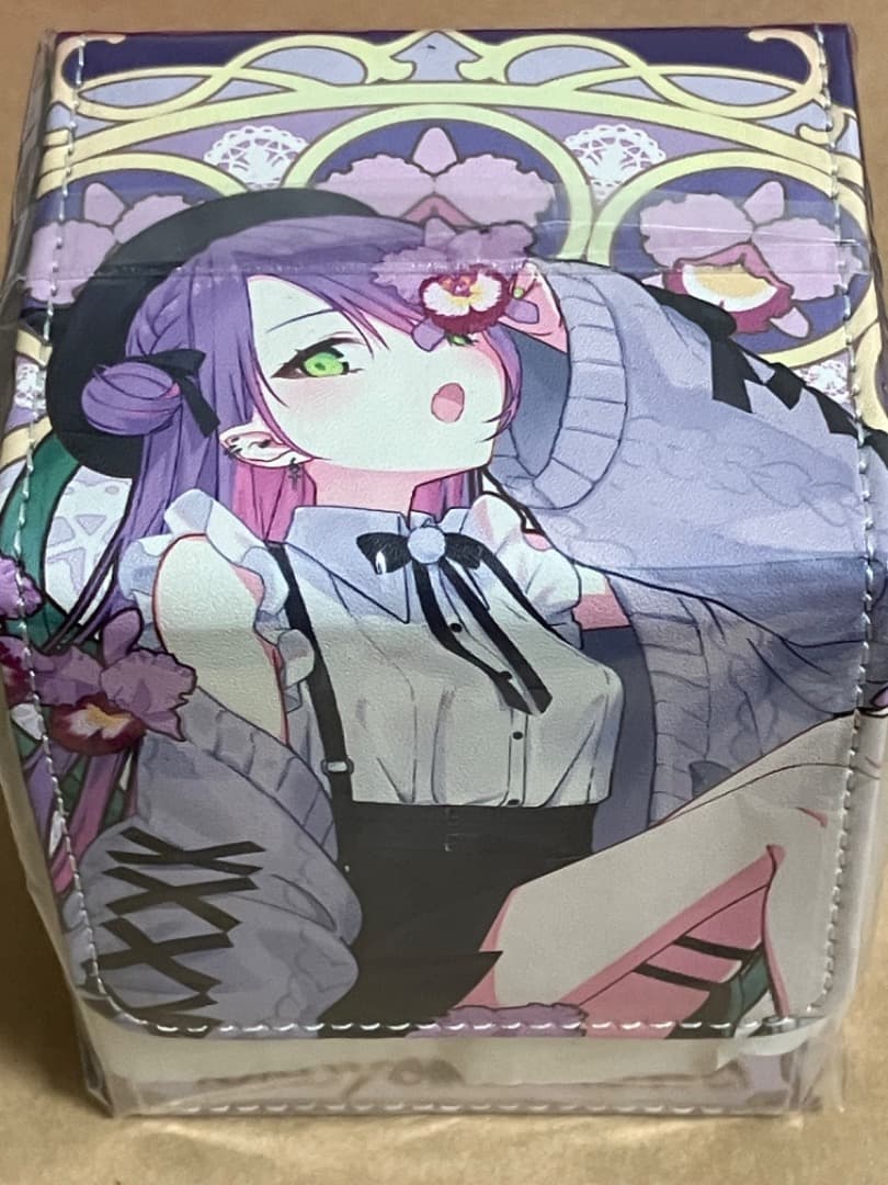 混沌の女神様　ホロライブ　合皮デッキケース　ミュシャ風　常闇トワ