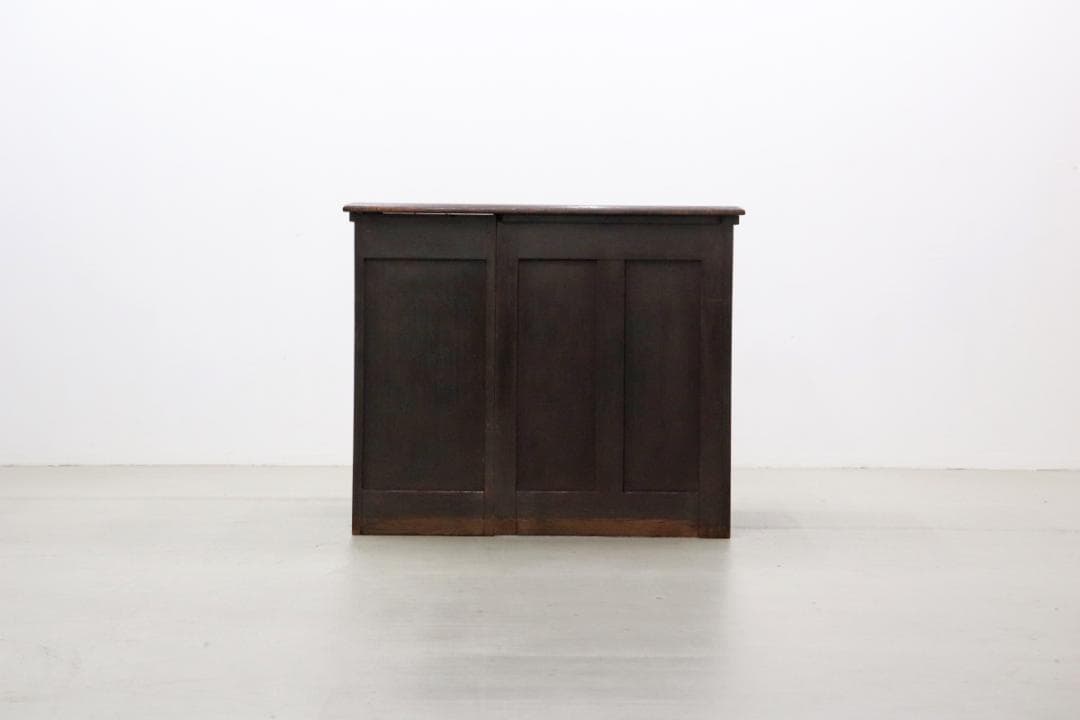 英国 イギリス オーク材 ヴィンテージ 片袖デスク 引き出し 机 書斎 学習