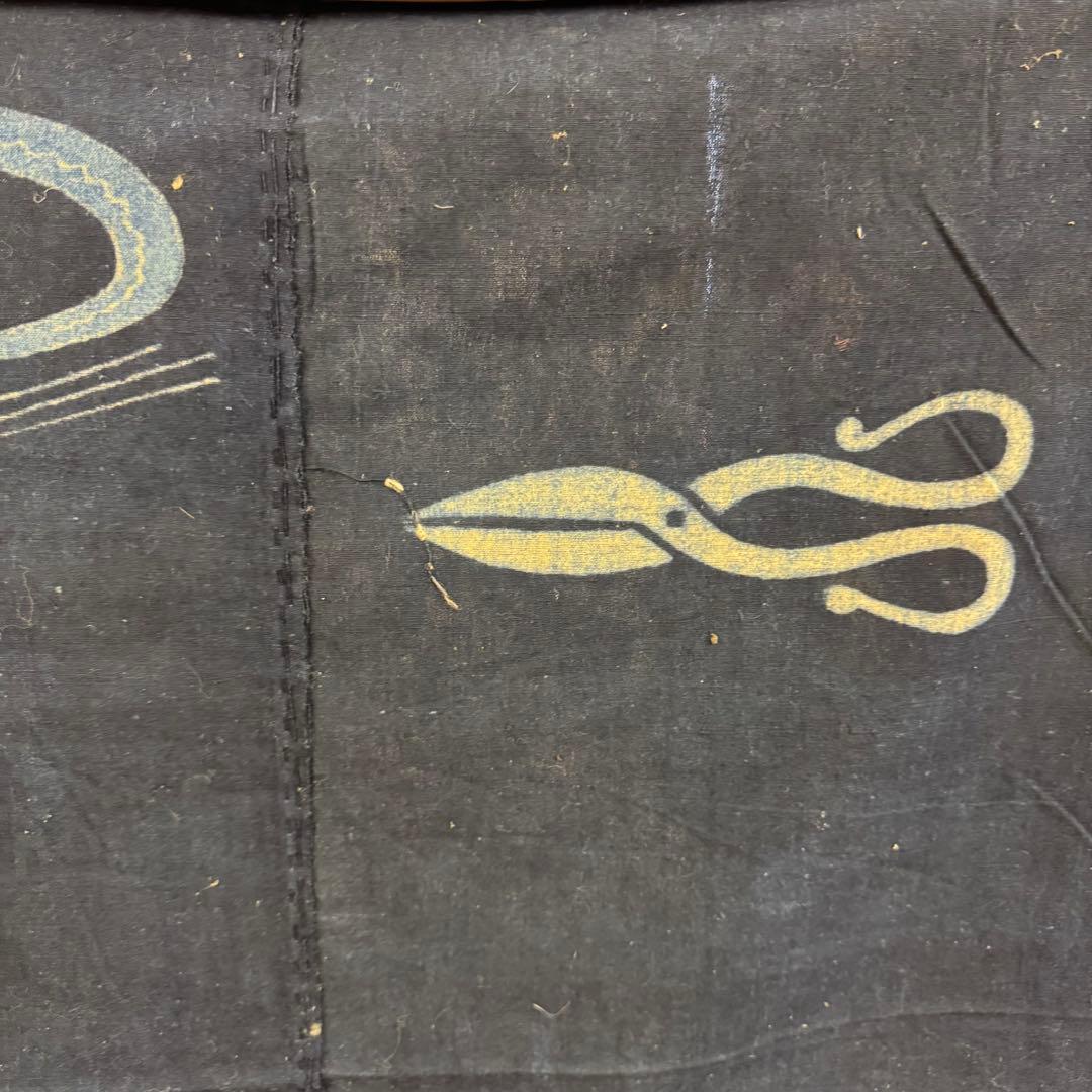 蝶々　筒書き　襤褸　古布　ハサミ