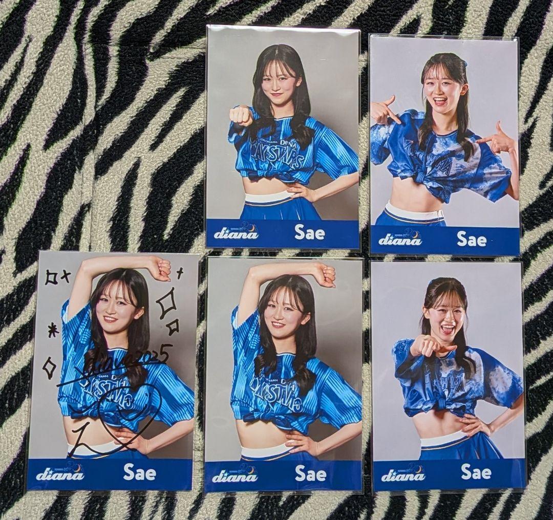 DeNAベイスターズ dianaブラインドフォト Sae5枚　直筆サイン