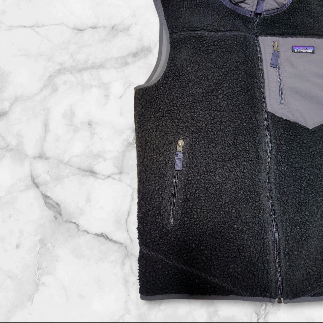希少 廃盤✨パタゴニア レトロXベスト ボアベスト 23048 黒 M