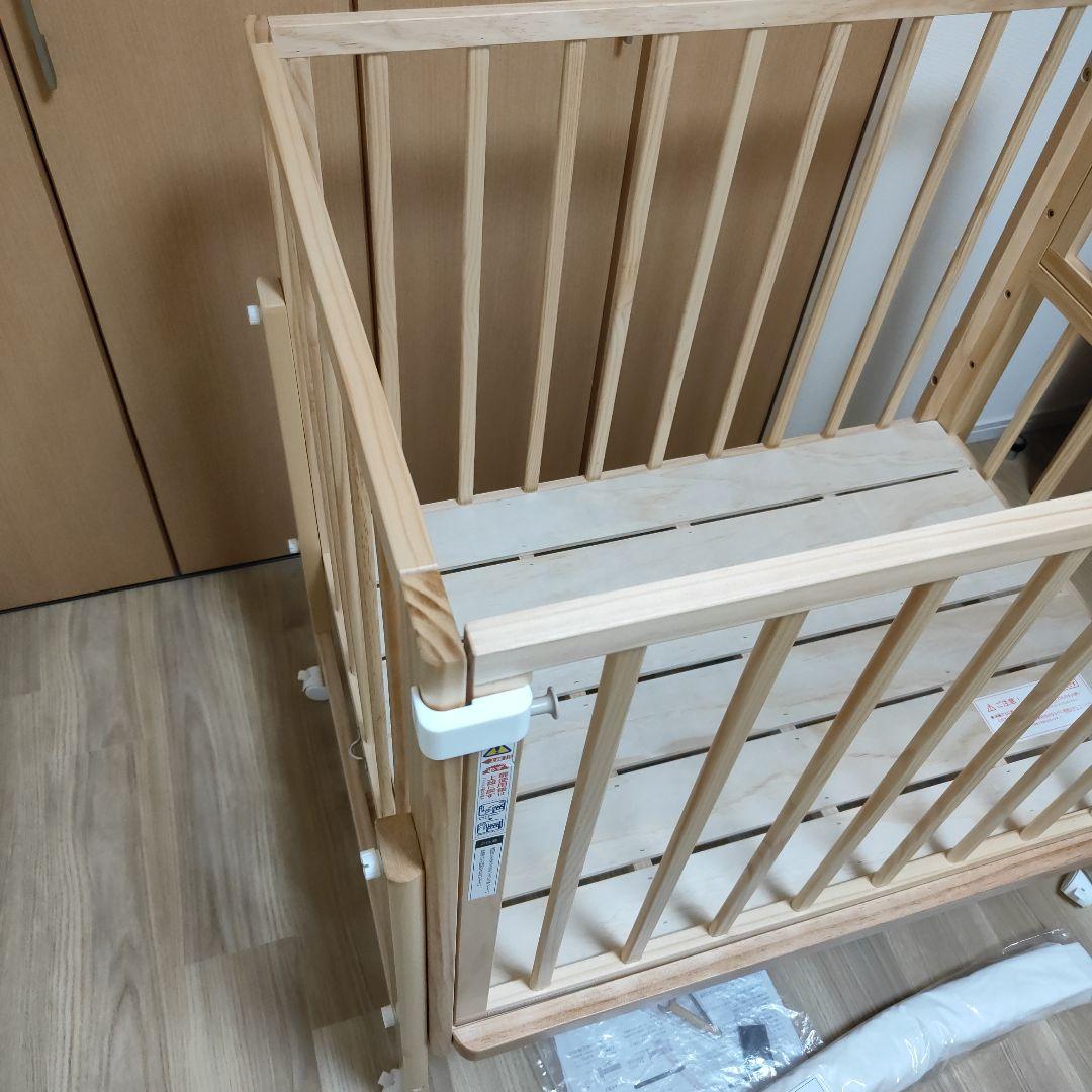 美品　そいねーるミニ　ベビーベッド　ナチュラル