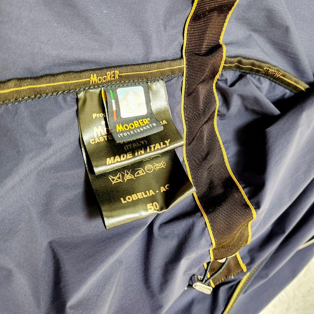 【美品】MooRER ムーレー LOBELIA ストレッチ ナイロンジャケット紺