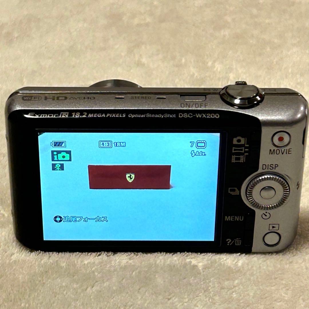 【極美品 動作確認済】SONY サイバーショット DSC-WX200 シルバー