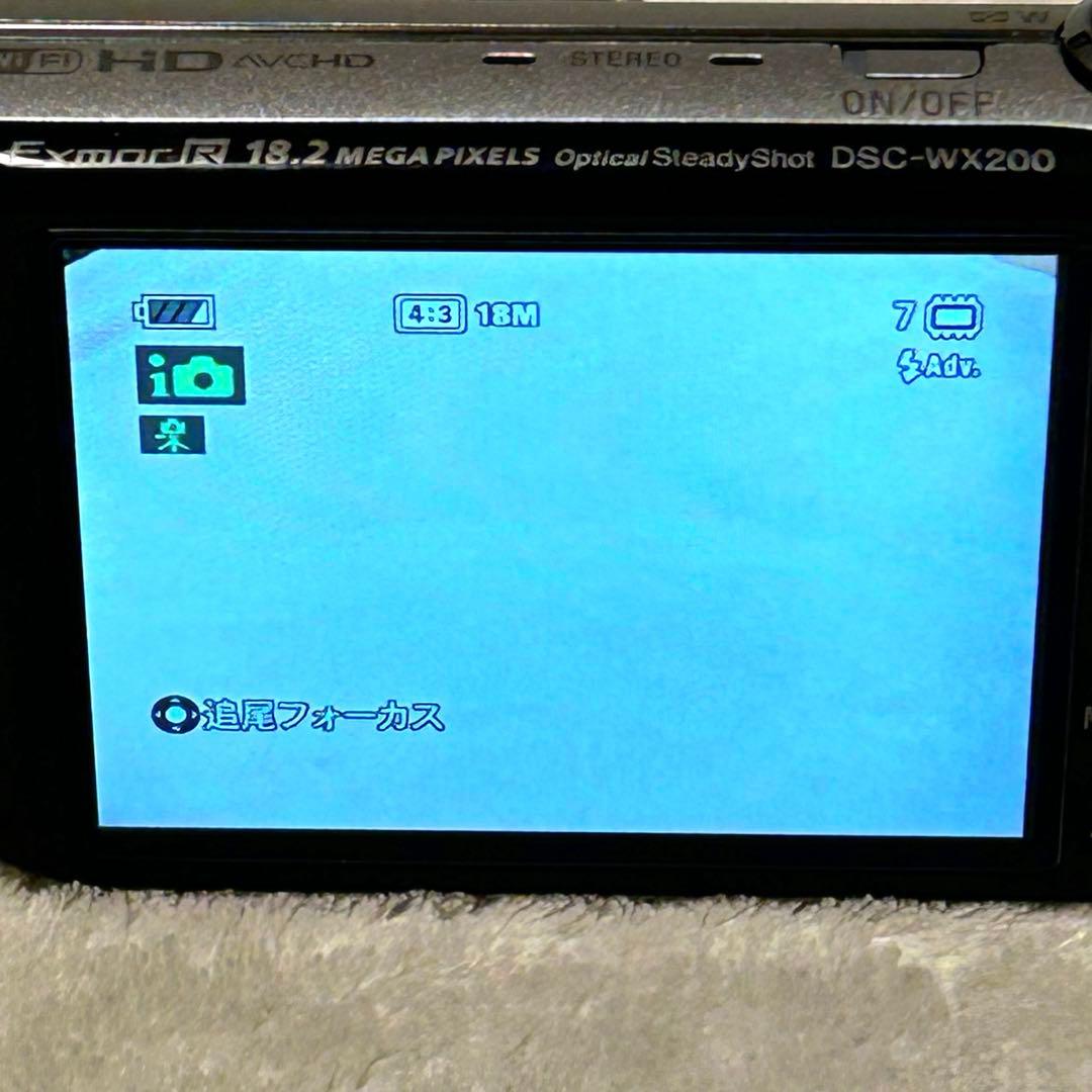 【極美品 動作確認済】SONY サイバーショット DSC-WX200 シルバー