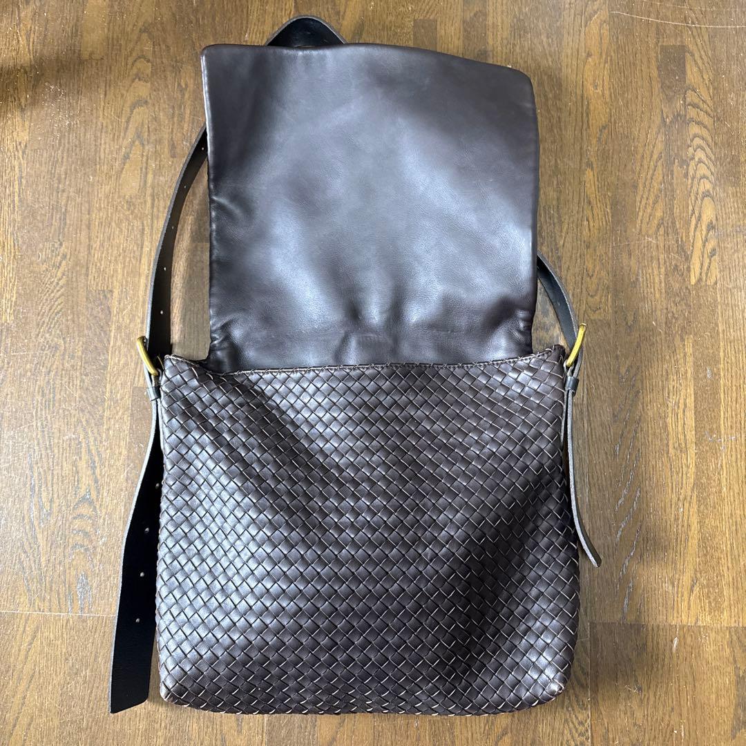 BOTTEGA VENETA イントレショルダーバッグ/ブラウン/イタリア製