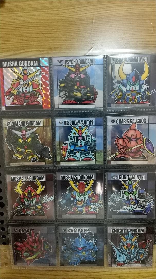 元祖SDガンダムスナック　第1弾　フルコンプ　全32種セット　スリーブ　シート付