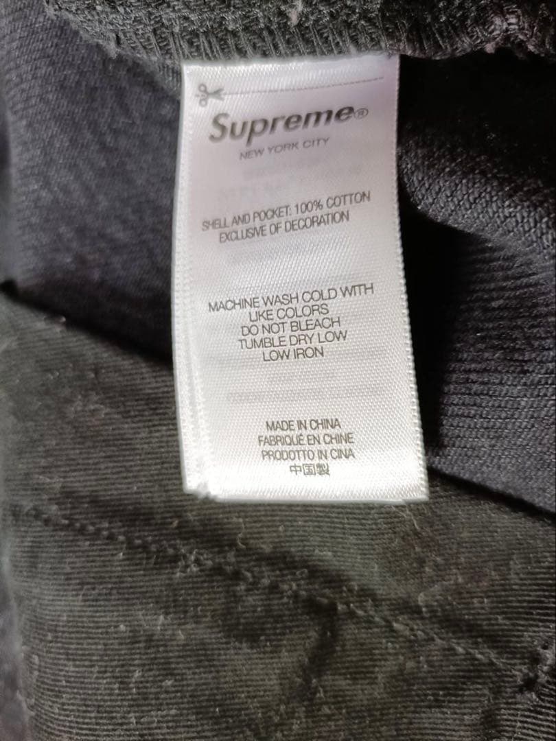 34:Supreme Baggy Jean 25SS Black バギージーンズ