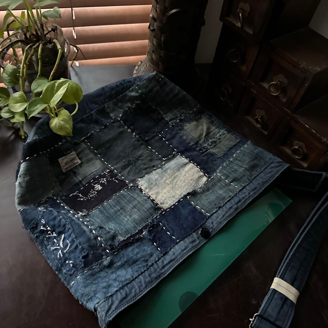 j*y様 ポーターをリメイク/藍染／襤褸