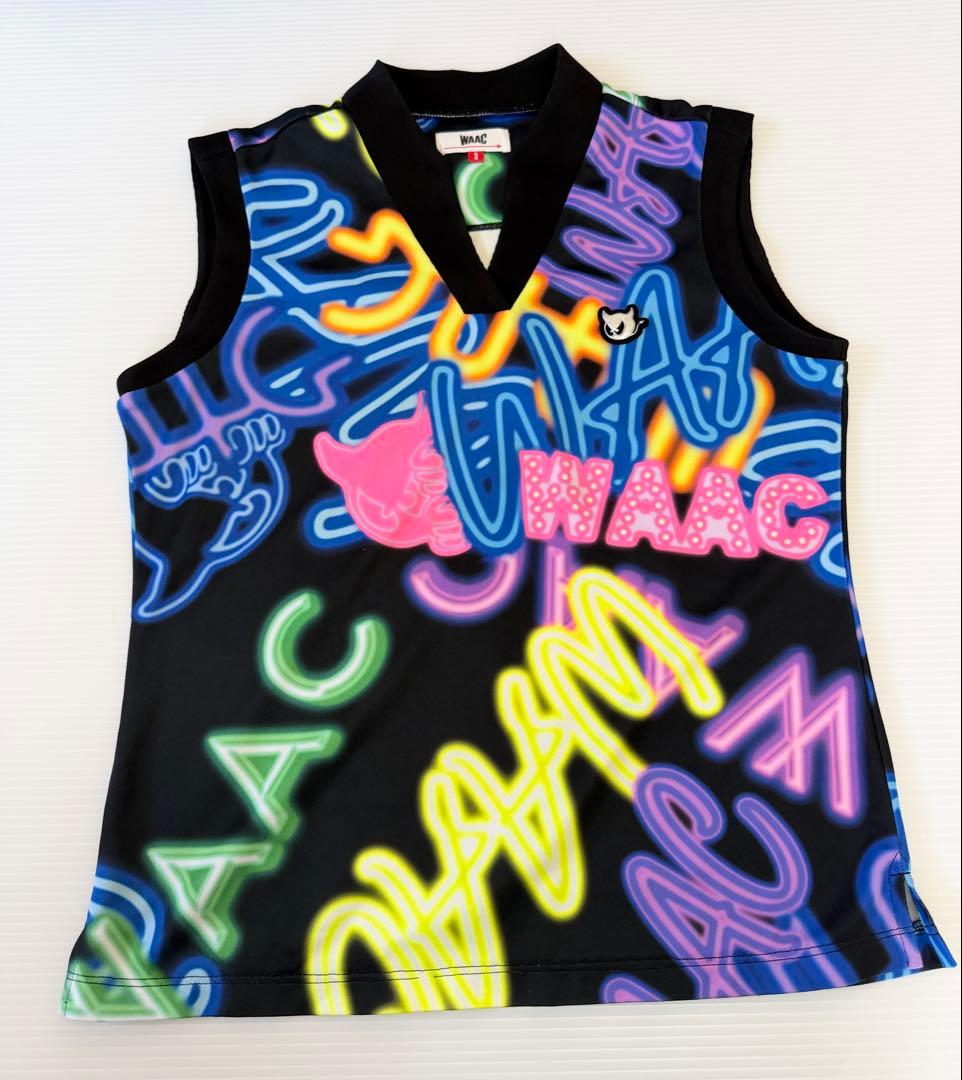 WAAC ゴルフウェア ノースリーブ カラフル サイズ3 レディース