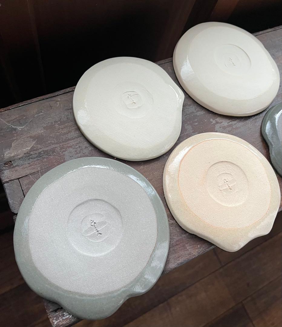 レア★六兵衛窯　未使用　仔犬小皿セット　神坂雪佳　中村芳中　清水焼　光琳画譜琳派