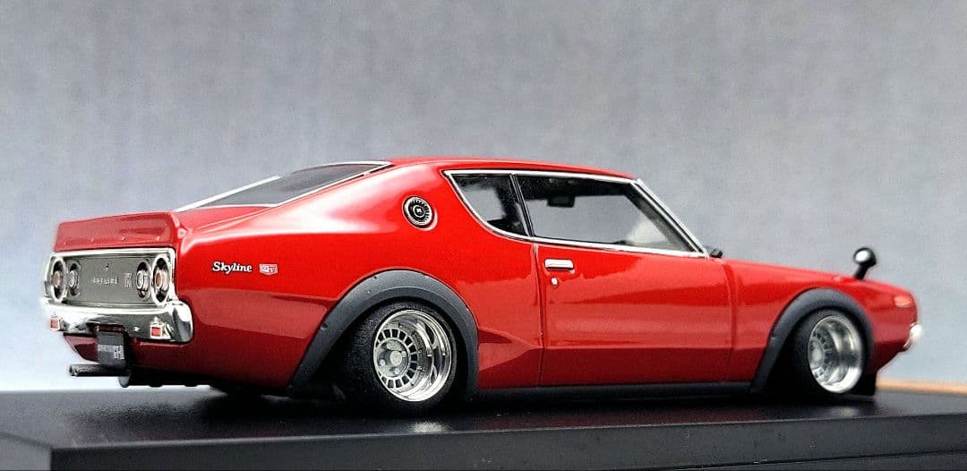 1/43　スカイライン改　ケンメリ2Dr　GT-Rフォーカス　アルミ製　深リム