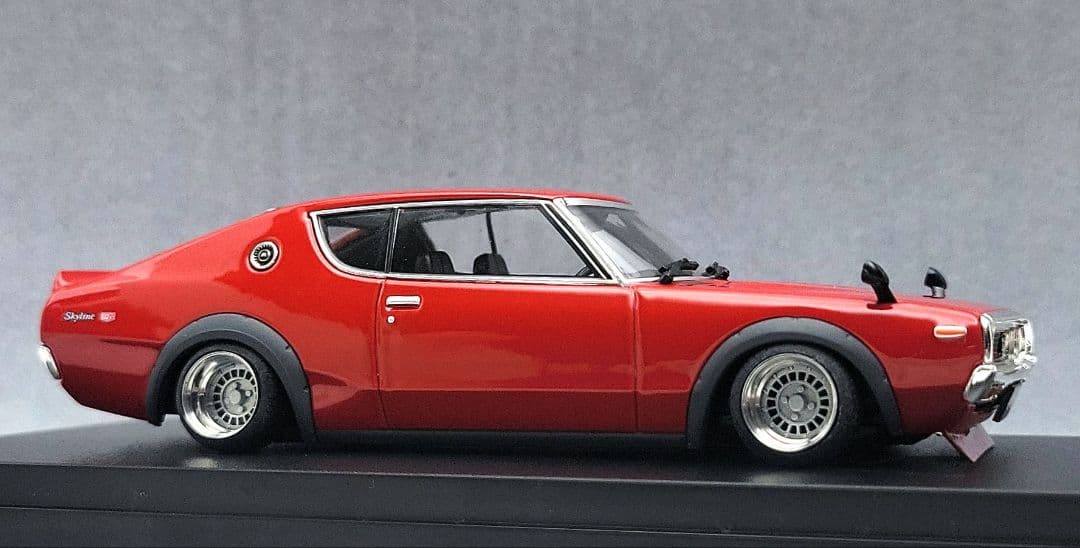 1/43　スカイライン改　ケンメリ2Dr　GT-Rフォーカス　アルミ製　深リム