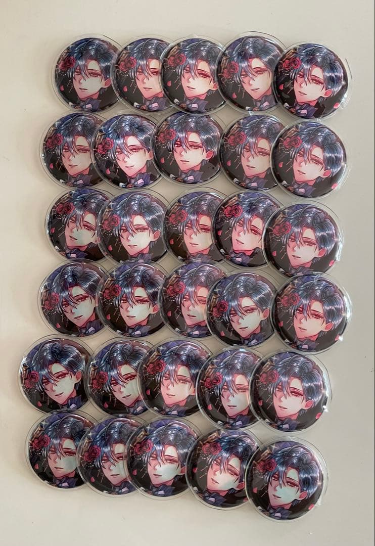 悪魔執事と黒い猫バースデー缶バッジ　ハウレス・クリフォード