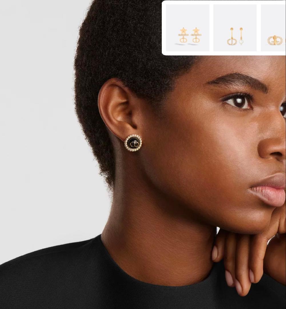 Dior Petit CD Baroque スタッドピアス