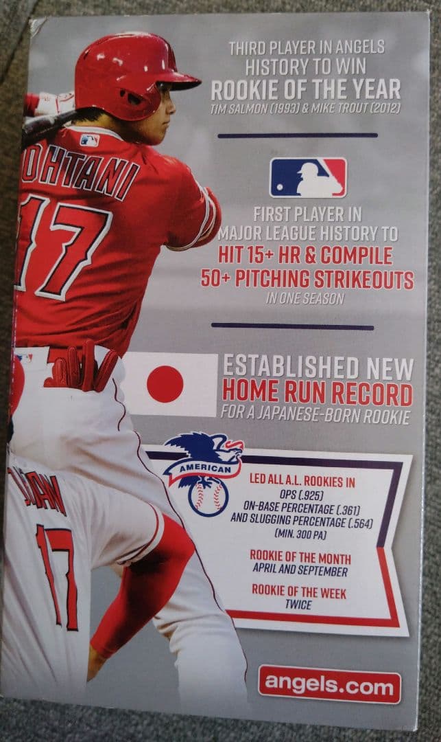 大谷翔平 ボブルヘッドフィギュア ルーキーオブザイヤー2018 エンゼルス 限定