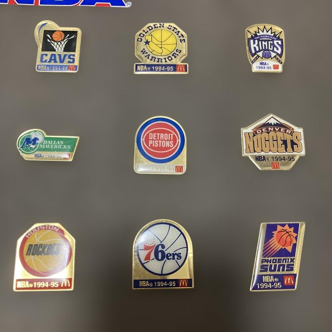 NBA 1994-95 チームロゴピンバッジセット