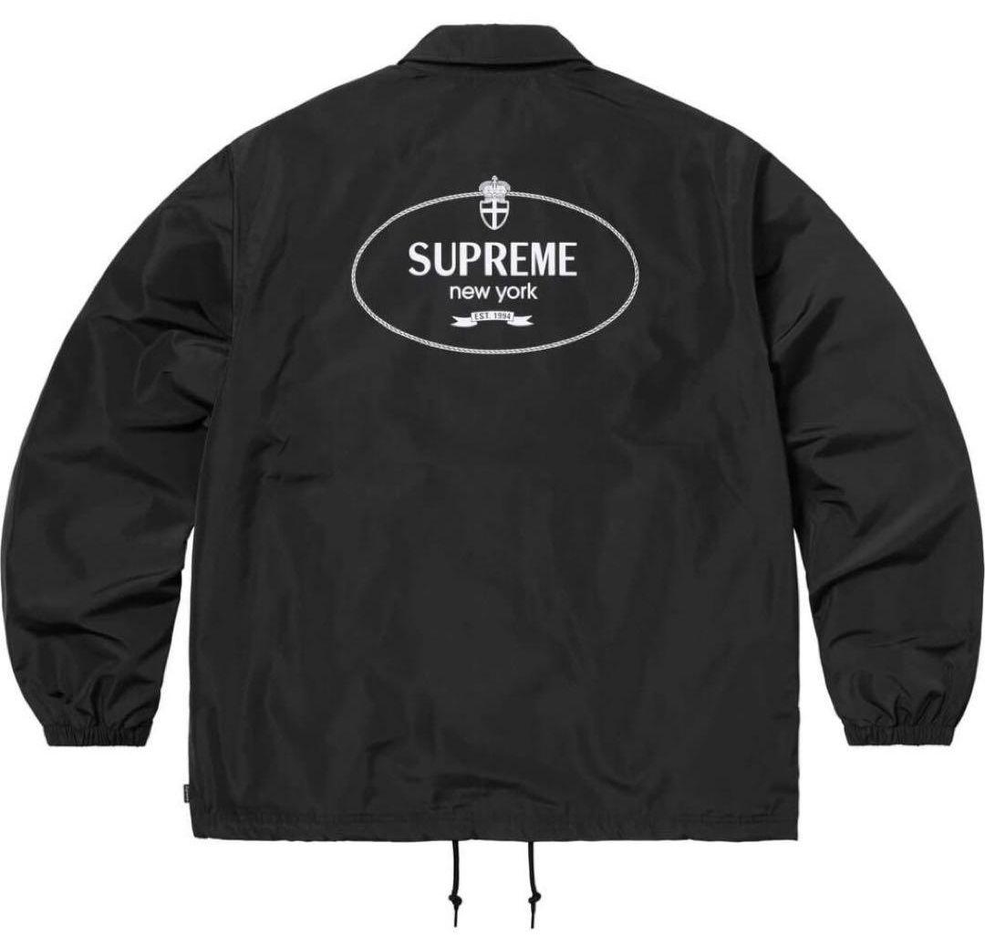 新品 Supreme Crest Coaches Jacket Black M