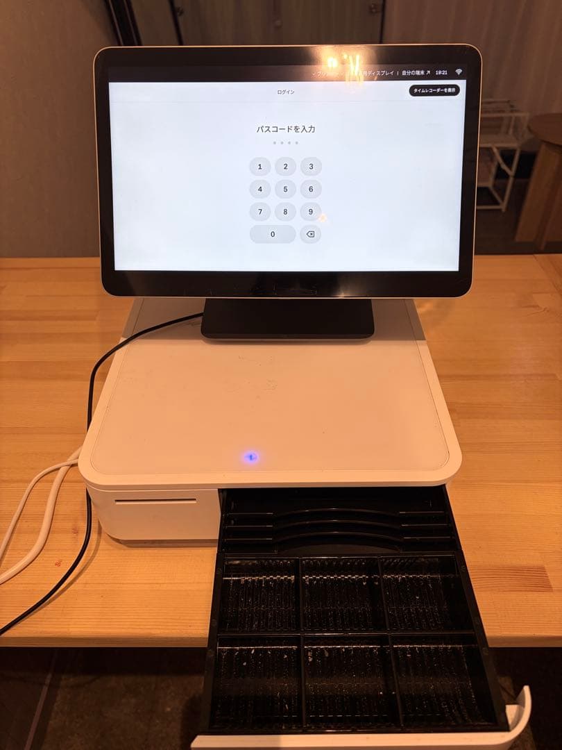 Squareレジスター キャッシュドロワー・レシートプリンター付きロール紙10本