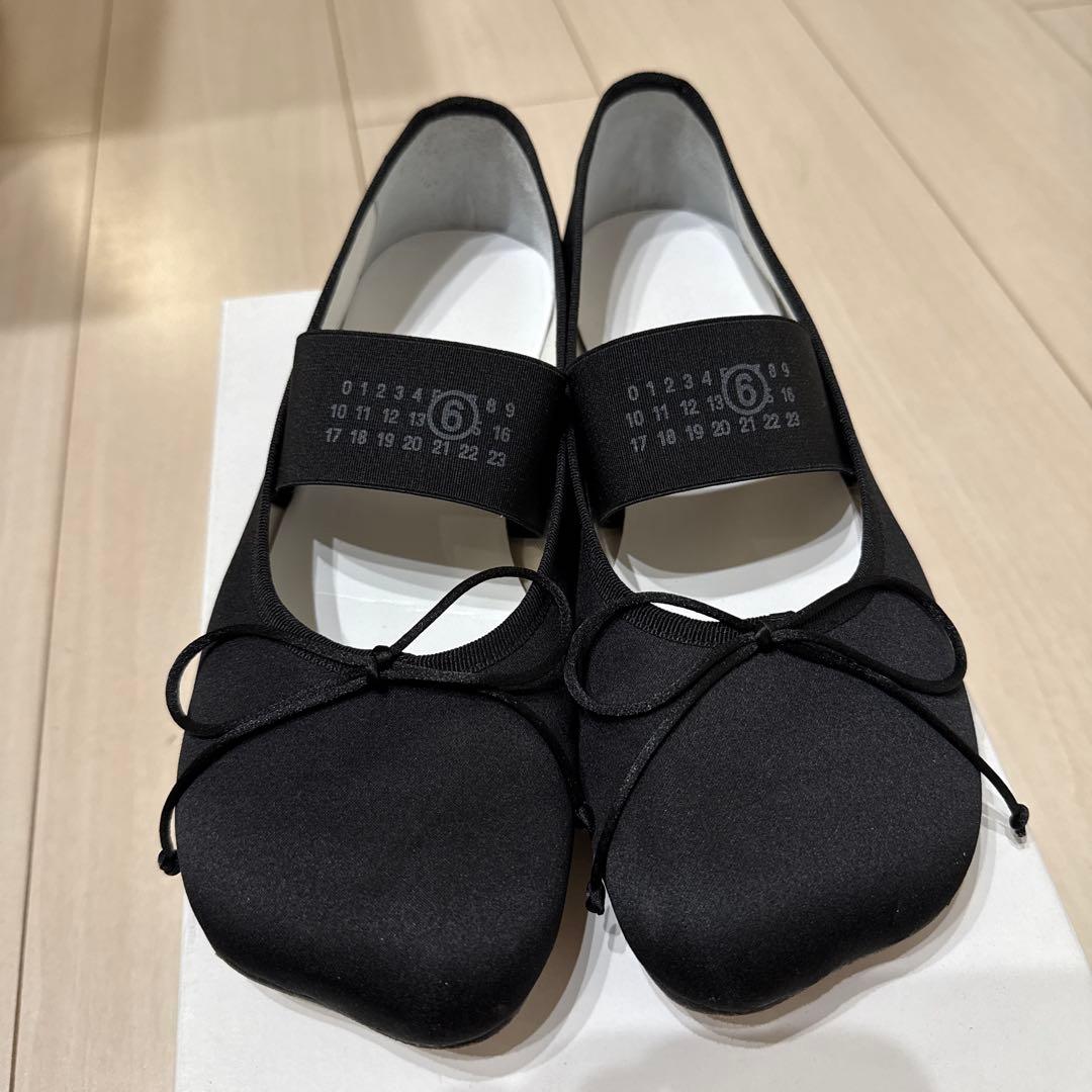 美品Maison MargielaメゾンマルジェラMM6 バレリーナシューズ39