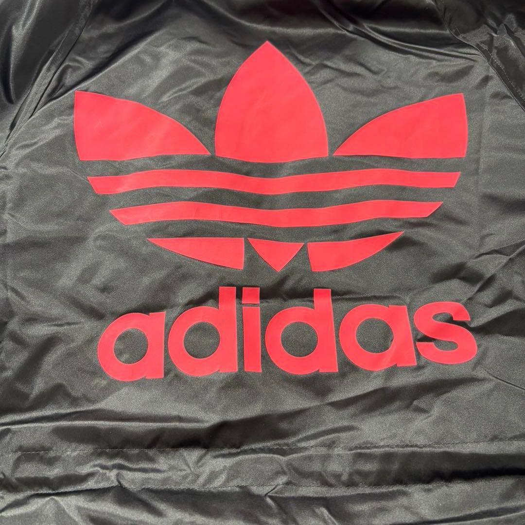 入手困難 80s デサント社製 adidas フード ベンチコート トレフォイル