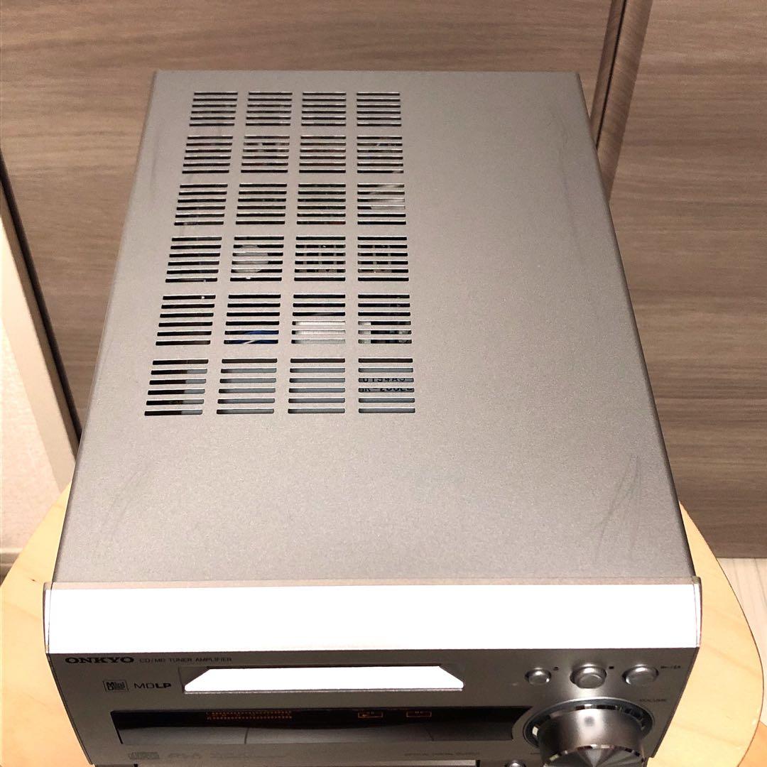 ONKYO FR-7GX CD MDコンポ リモコン付 再生動作品 現状渡し品