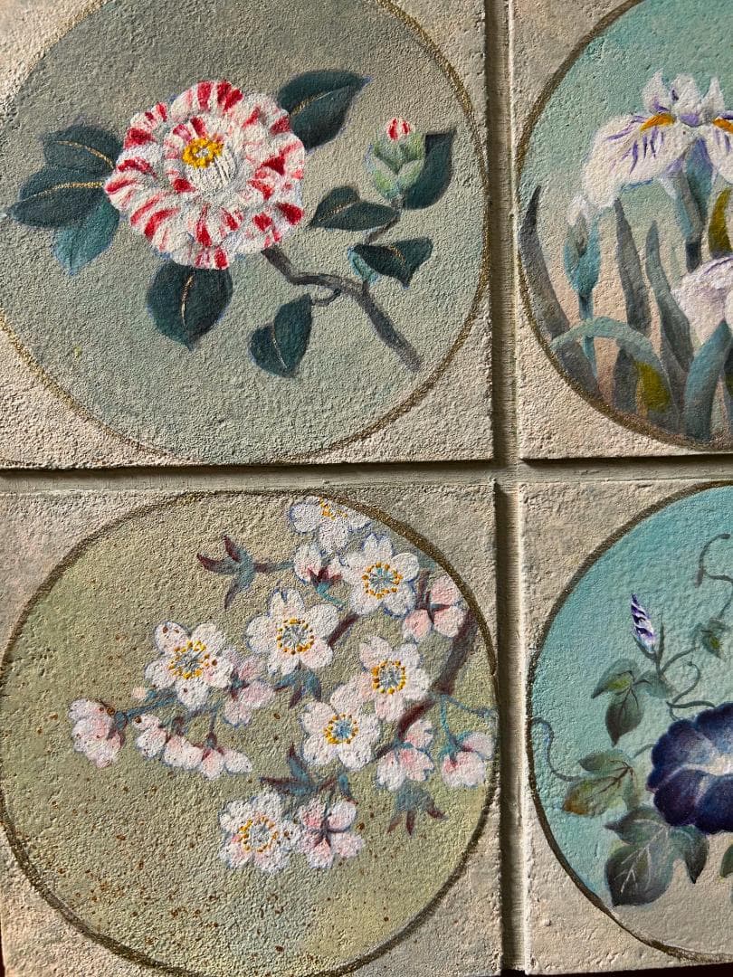 トールペイント 和のペインティング 古屋加江子 春夏秋冬 和柄 和模様 桜 椿