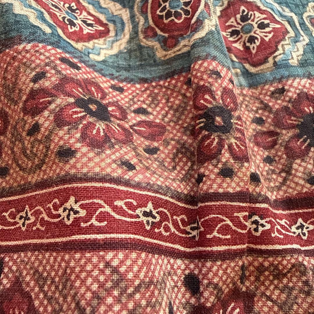 アンティーク　インド　更紗