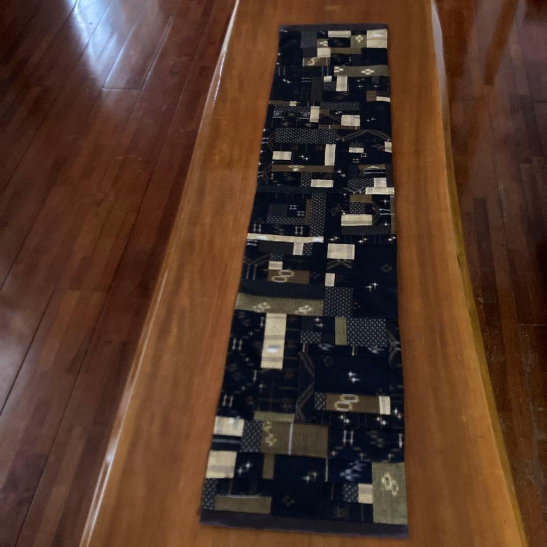 着物はぎれ　古布　久米島紬　タペストリー　フリーマット　パッチワーク