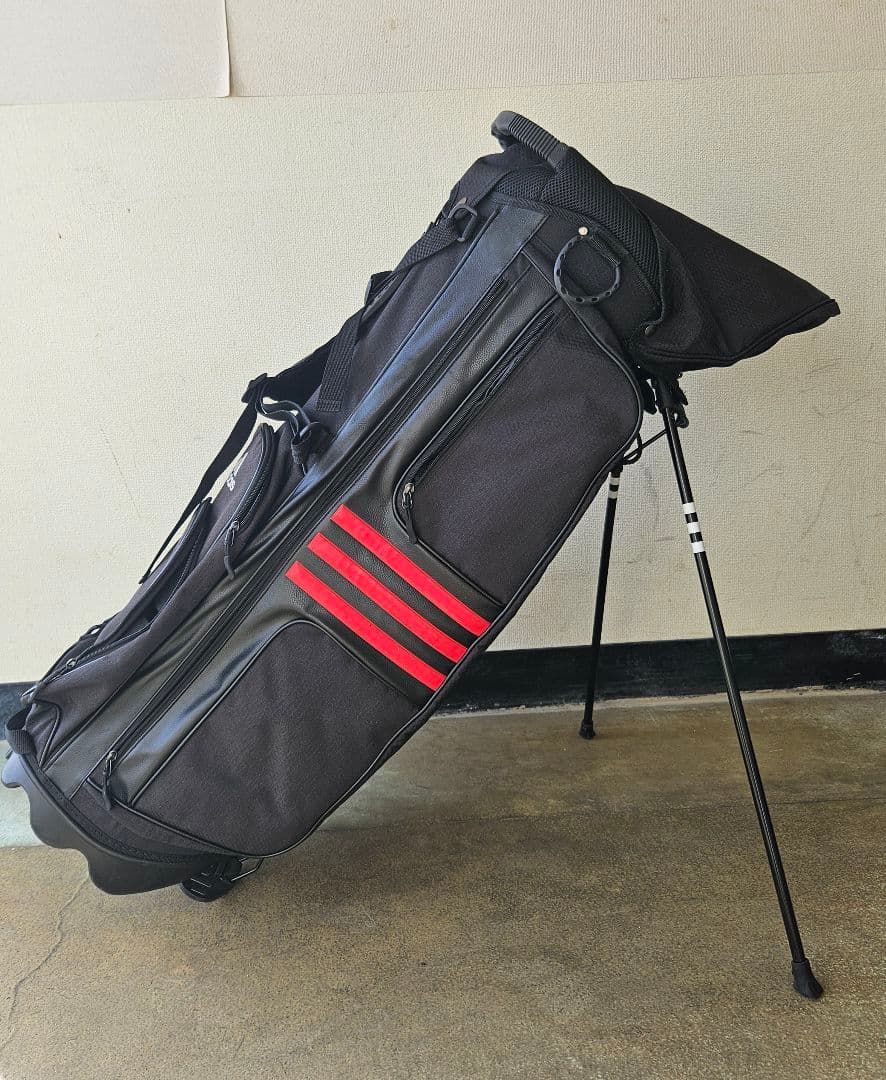 adidas スタンド式ゴルフバッグ ブラック