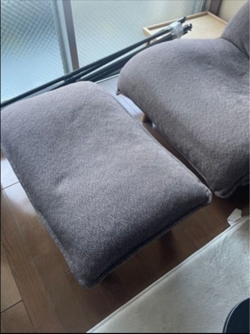 引取希望 無印良品 ハイバックリクライニングソファ オットマン付き