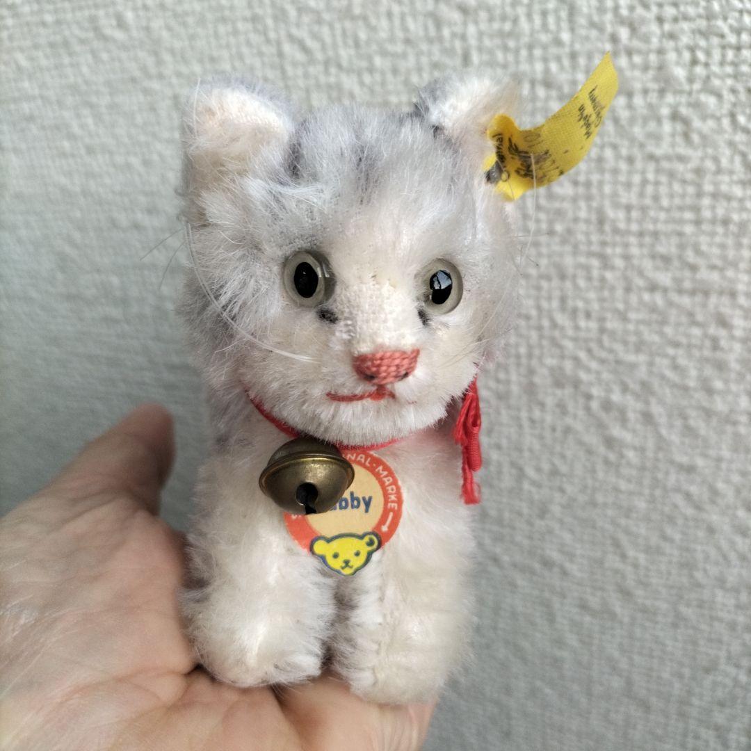 ビンテージ　シュタイフ　Tabby キャット　猫　下から２番目サイズ
