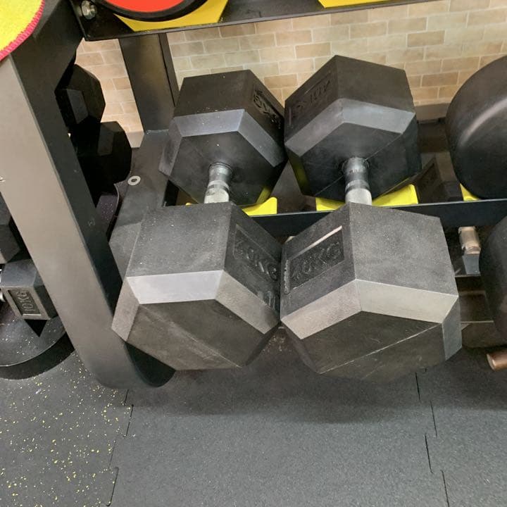 ラバーヘックス  ダンベル　10kg 2個