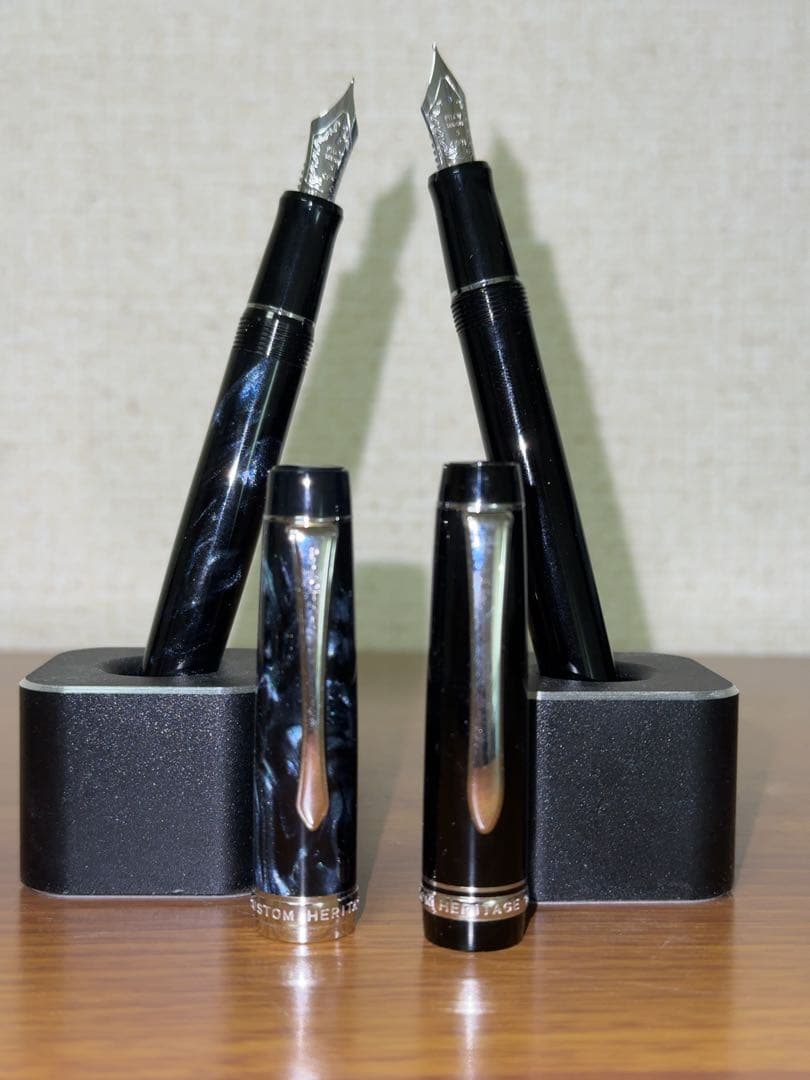 パイロット PILOT カスタムヘリテイジ 万年筆 2本セット