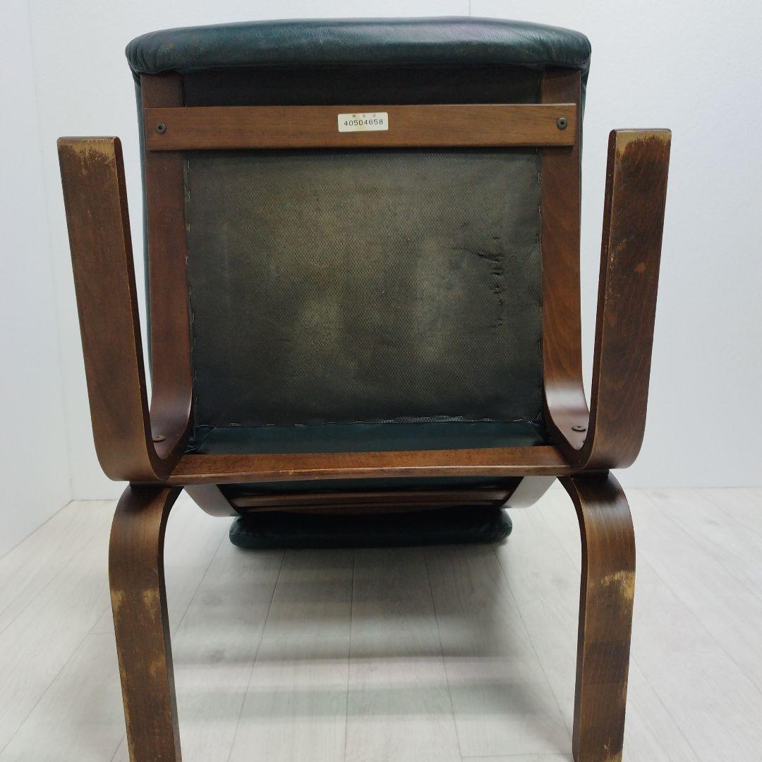 ②富士ファニチャー 北欧デザイン ハイバックソファ 曲げ木