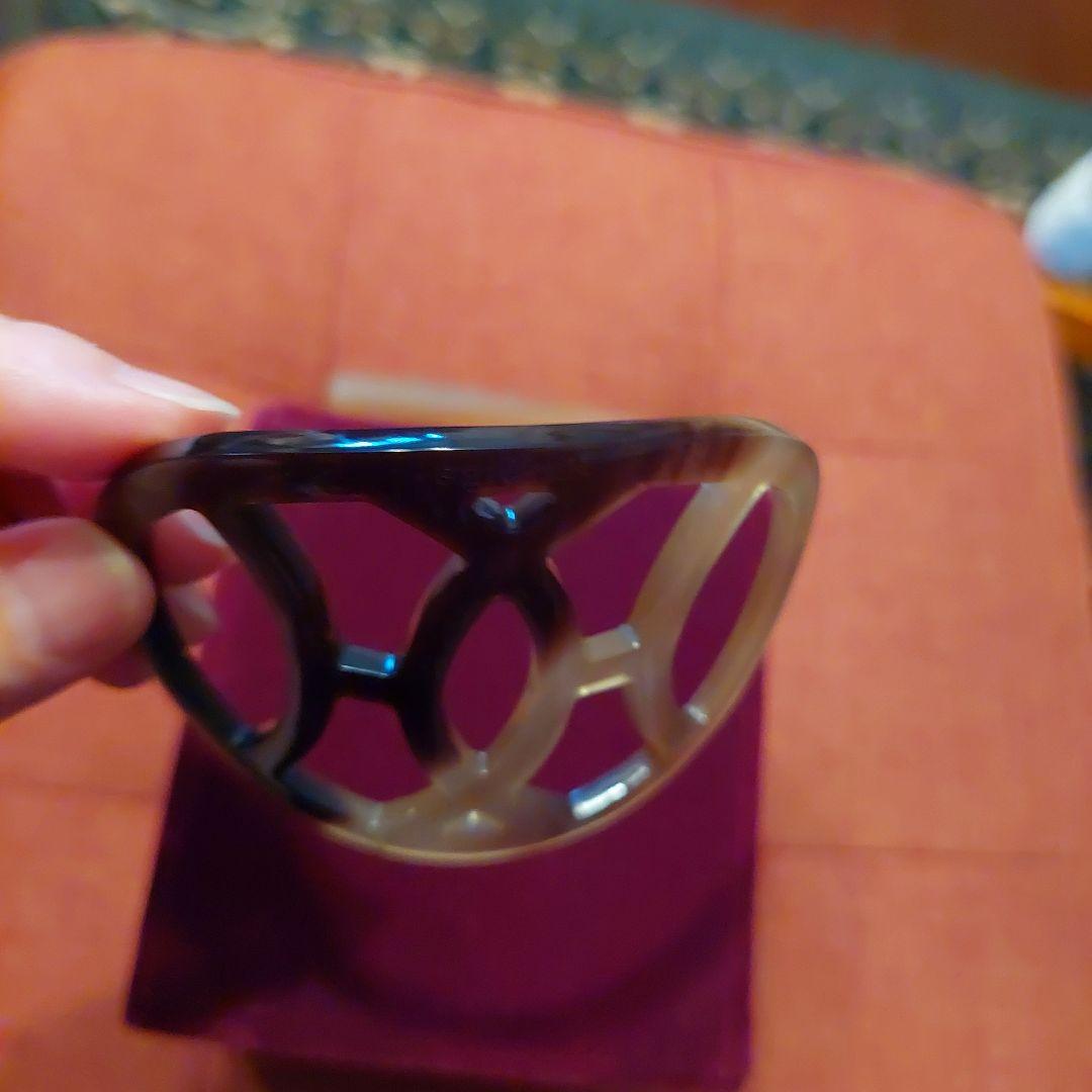 修理傷跡ありHERMESヘアアクセサリーバッファローホーンの鼈甲簪