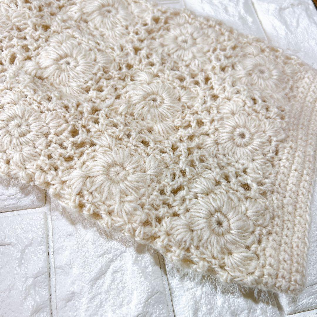 SHIPS別注 WARREN SCOTT ハンドクロシェット カーディガン