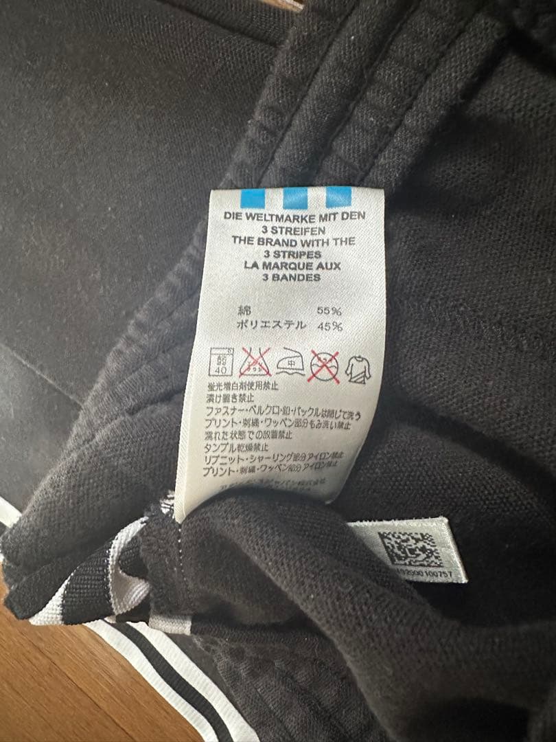 【S】アディダス トレフォイル ジャージ上下 セットアップ 非売品缶バッジ付