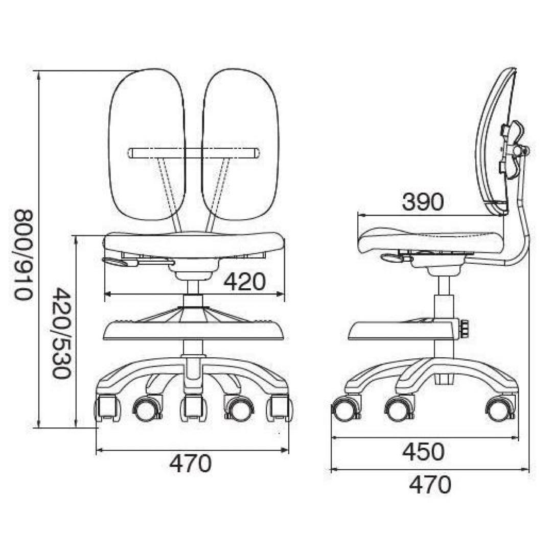 【美品】DUOREST DR-286 デュオレストチェア 背もたれ可動式